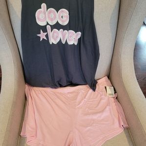 NWT plus size tank and shorts pajamas 2X